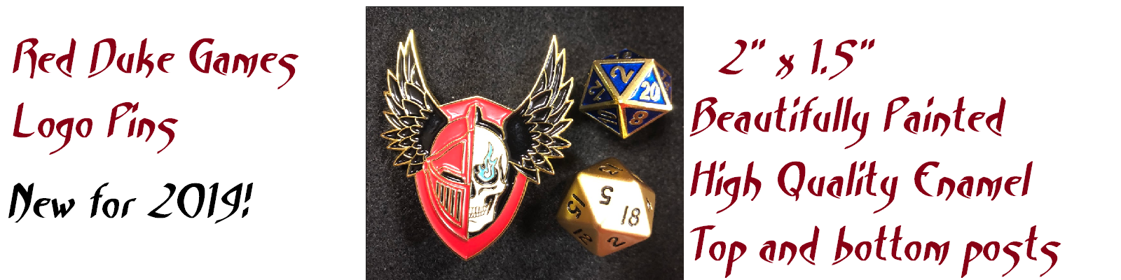 The Red Duke Games Logo Pin
